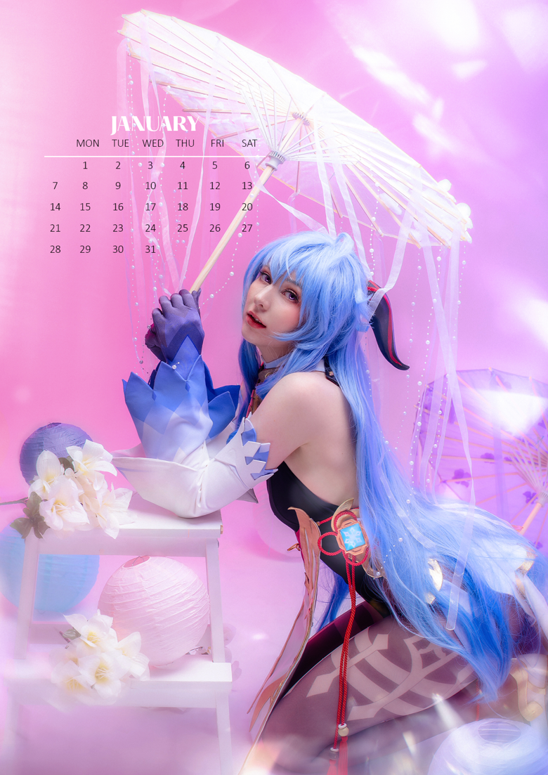 SHIRO I 2024 Cosplay Calendar PREORDER SHIRO I's Kofi Shop Kofi