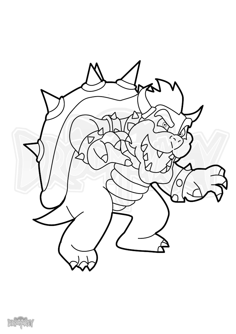 Bowser coloring pages