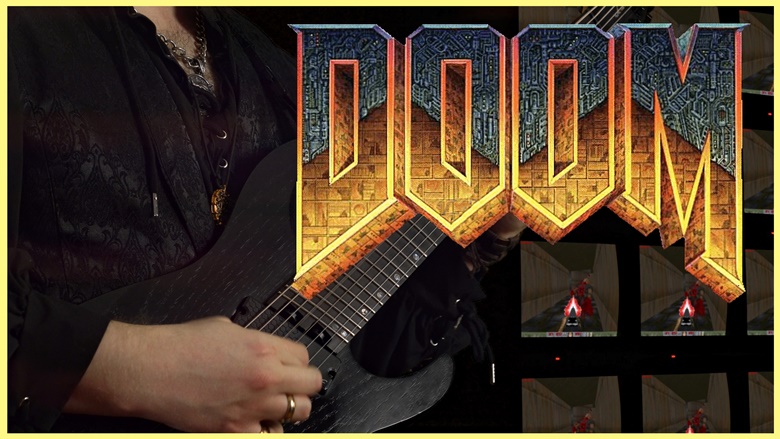 Doom E1m1 - Hangar Tab Track 1 - Distortion Guitar Track difficulty  (Rhythm) coo I'm bored at work so it's learning time - I'm bored at work so  it's learning time - iFunny