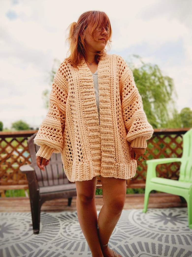 Oversized Cardigan Crochet Pattern - Stitchlycreations's Ko