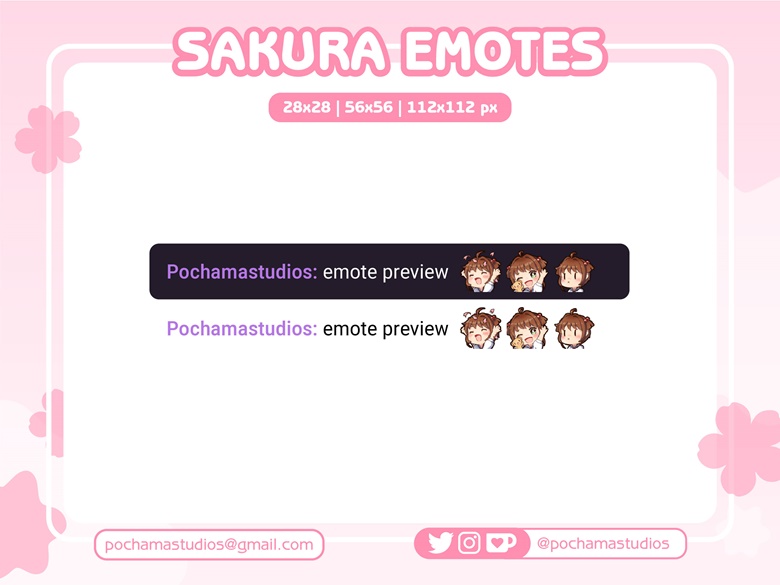 P2U ~ Sakura Card Captor Emote Set for Twitch/Discord - Pochamastudios ...