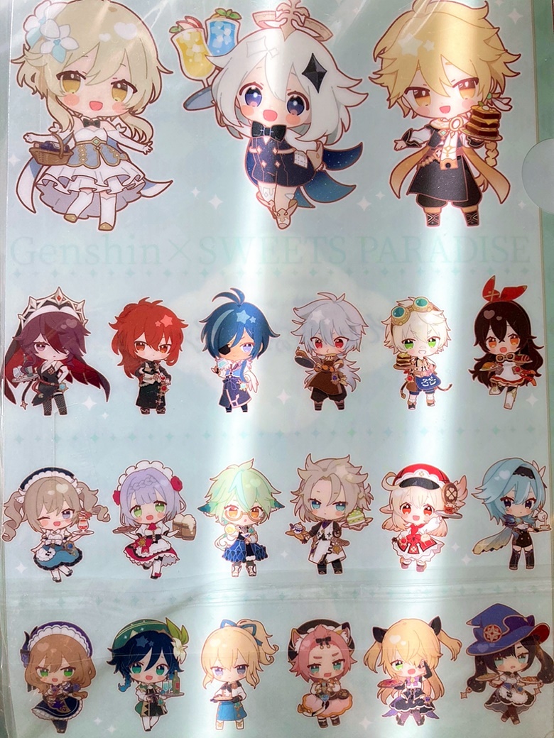 Genshin Impact Mondstadt Full Chibi Collection Clear File Folder ...