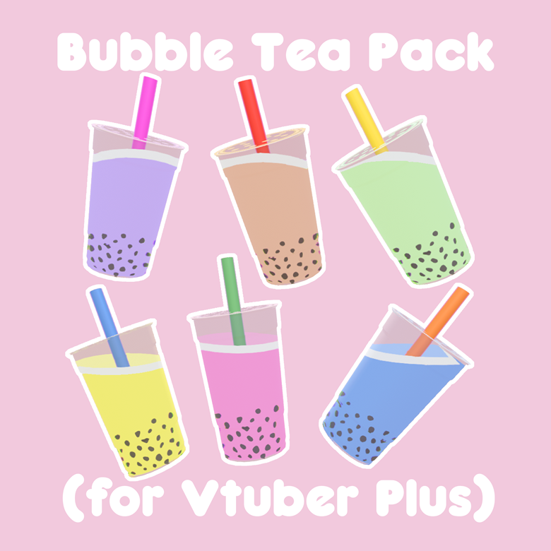 Bubble Tea Pack - Vtuber Plus Custom Items - Eggumin's Ko-fi Shop - Ko ...