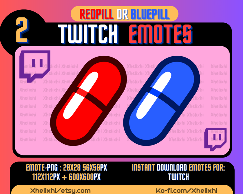 Red Text Twitch Emotes, Discord Emotes