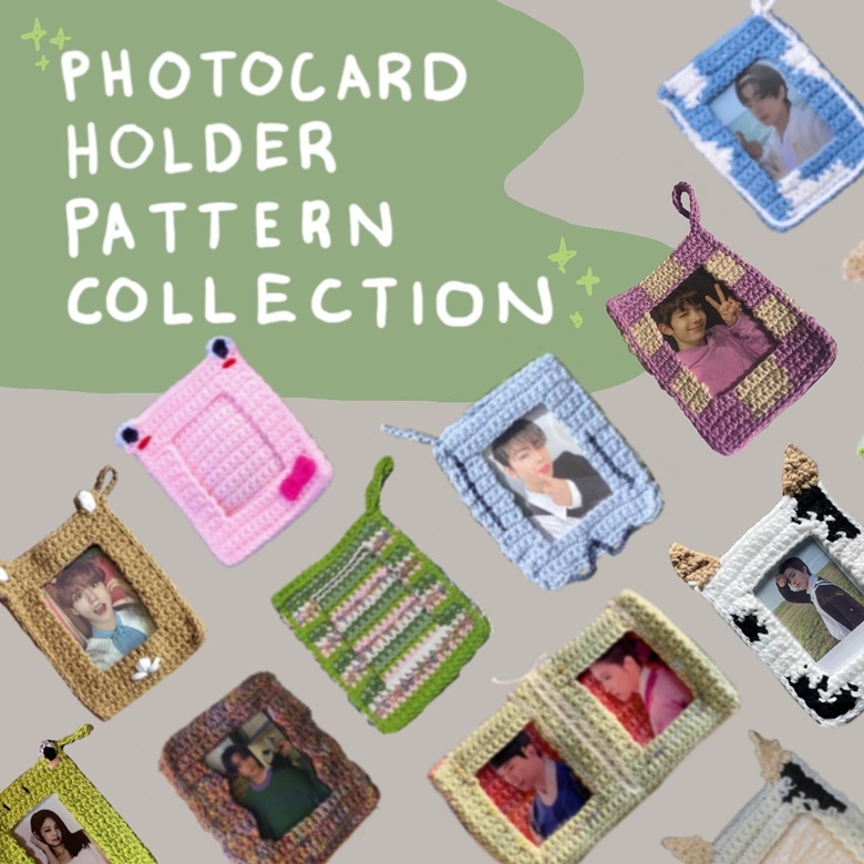 Crochet Photocard Holder Pattern Collection - Andrea's Ko-fi Shop - Ko-fi  ❤️ Where creators get support from fans through donations, memberships,  shop sales and more! The original 'Buy Me a Coffee' Page.