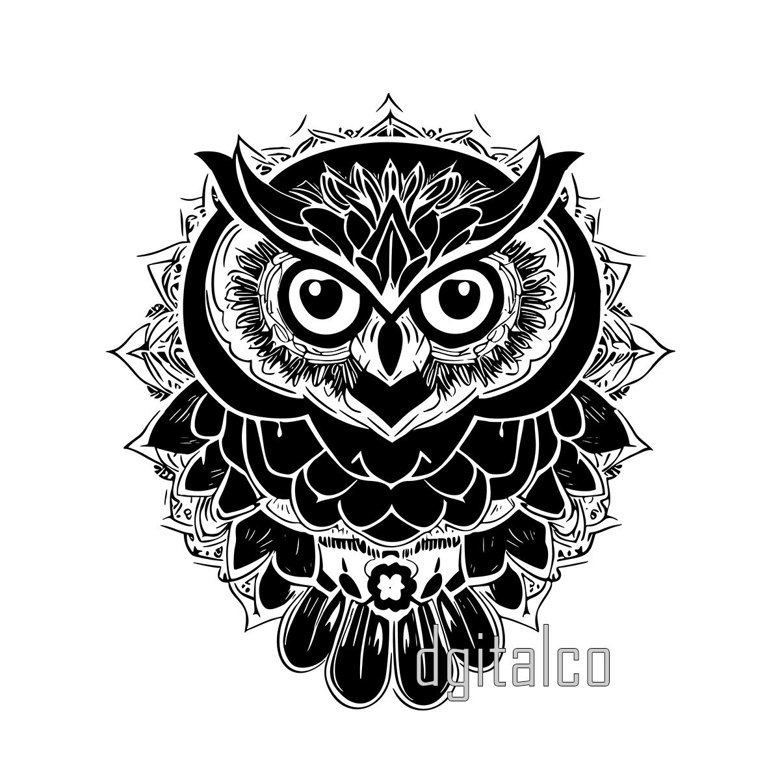 Owl Mandala Vector Design - Multi-Format File - D.Gi.Talco's Ko-fi Shop ...