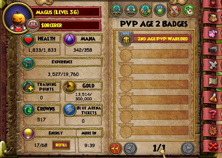 WIZARD101 ACCOUNTS FOR SALE Geralt of Rivia's Kofi Shop Kofi ️