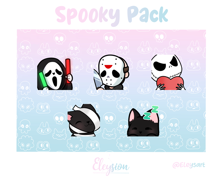 Spooky emote pack ! - Eleysart's Ko-fi Shop - Ko-fi ️ Where creators ...