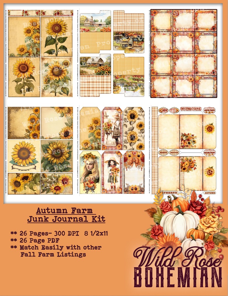 Autumn Junk Journal Kit