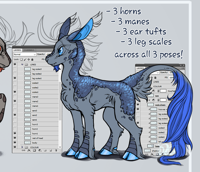 Kirin adopt base [3 poses] - iDoodle2Draw's Ko-fi Shop - Ko-fi ️ Where ...