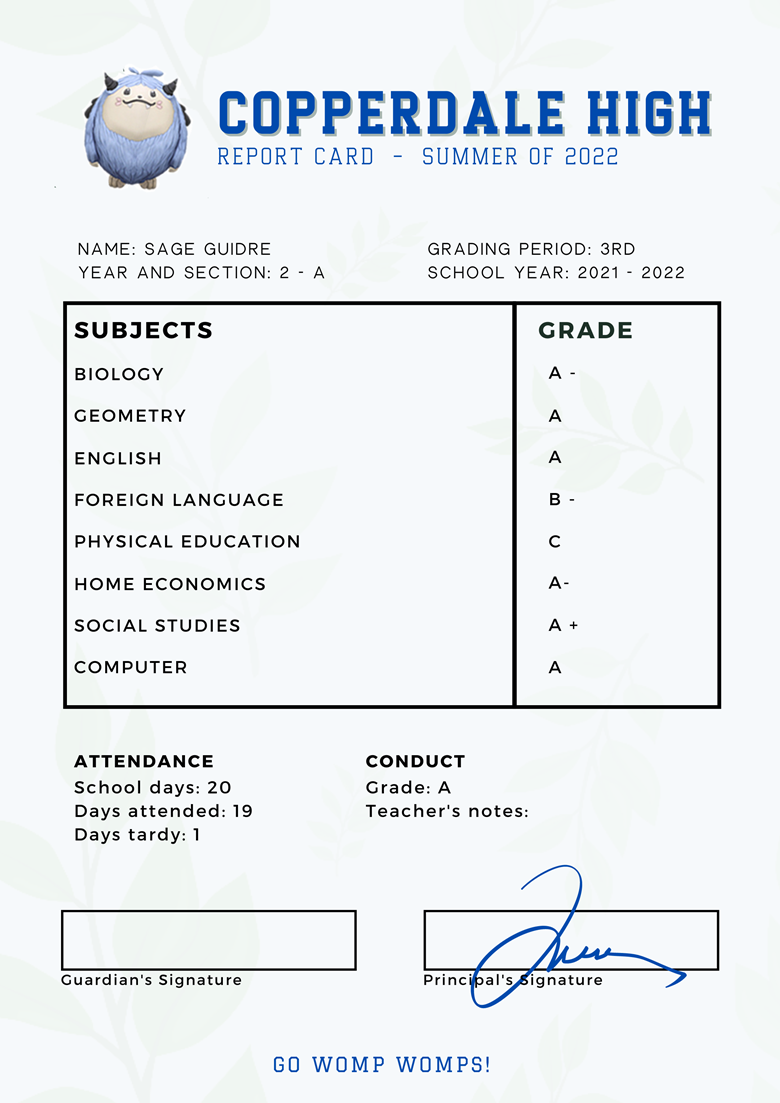 copperdale-high-report-card-fake-simmer-s-ko-fi-shop-ko-fi-where