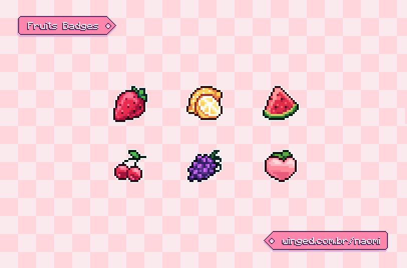 Pixel fruit pack