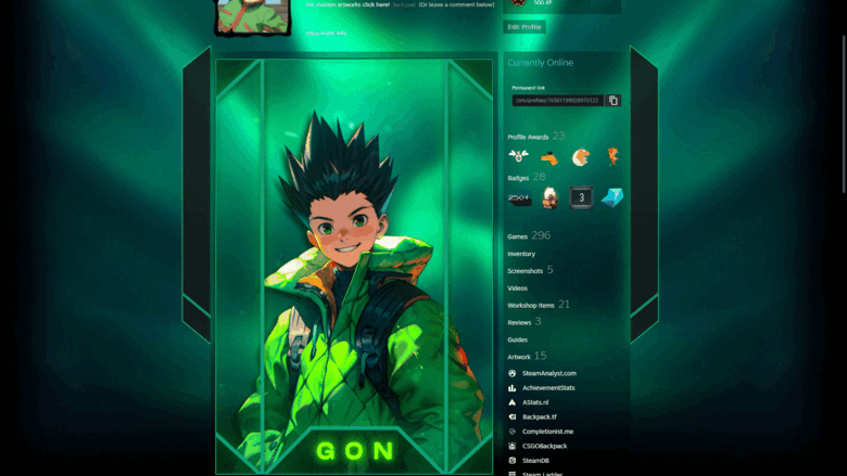 Gon Freecss - Steam Artwork Design - AraRc99's Ko-fi Shop - Ko-fi ️ ...