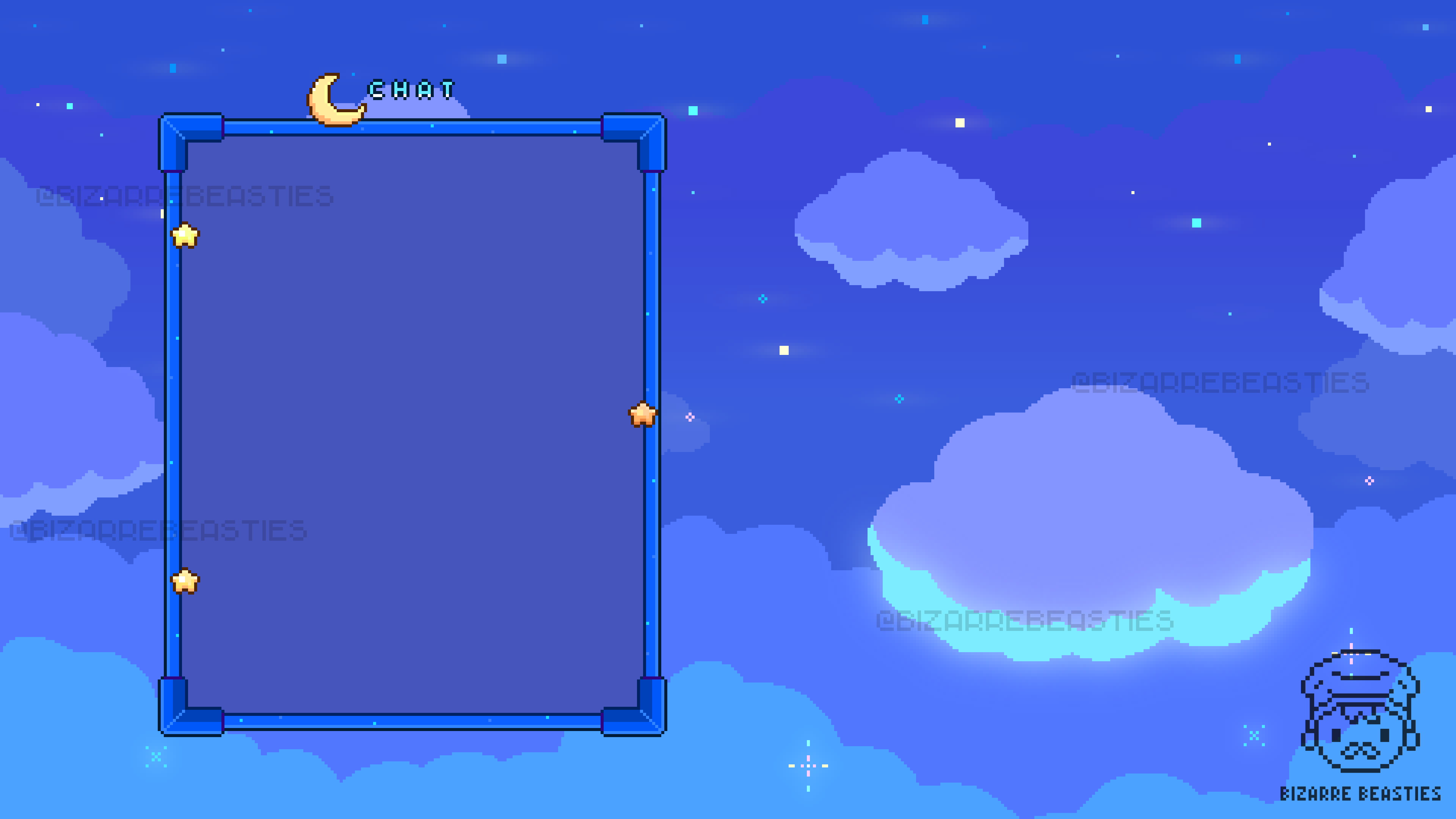 Space Themed Animated Overlay - Nikki's Ko-fi Shop - Ko-fi