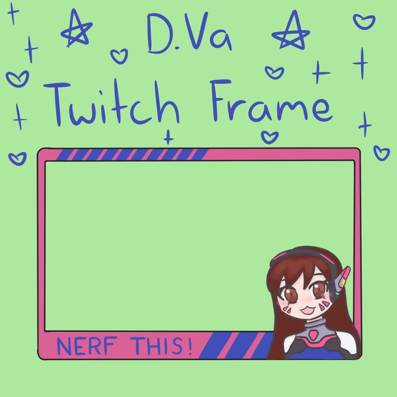 D.Va Frame - SaliBunny's Ko-fi Shop - Ko-fi ❤️ Where creators