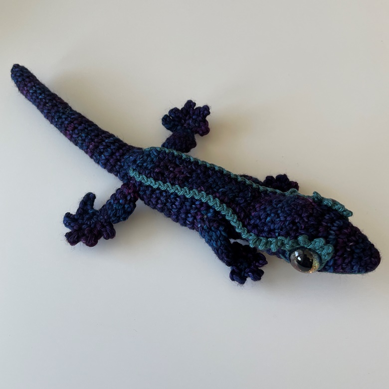 Whales Road Seafoam Handmade Gayle the Gecko - Critteriffic Crochet's ...