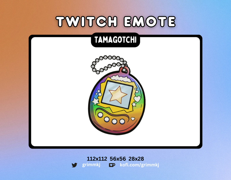 Original Tamagotchi - Rainbow (Updated Logo)