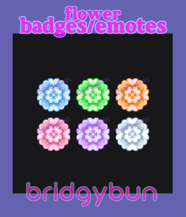 Twitch Flower Badges