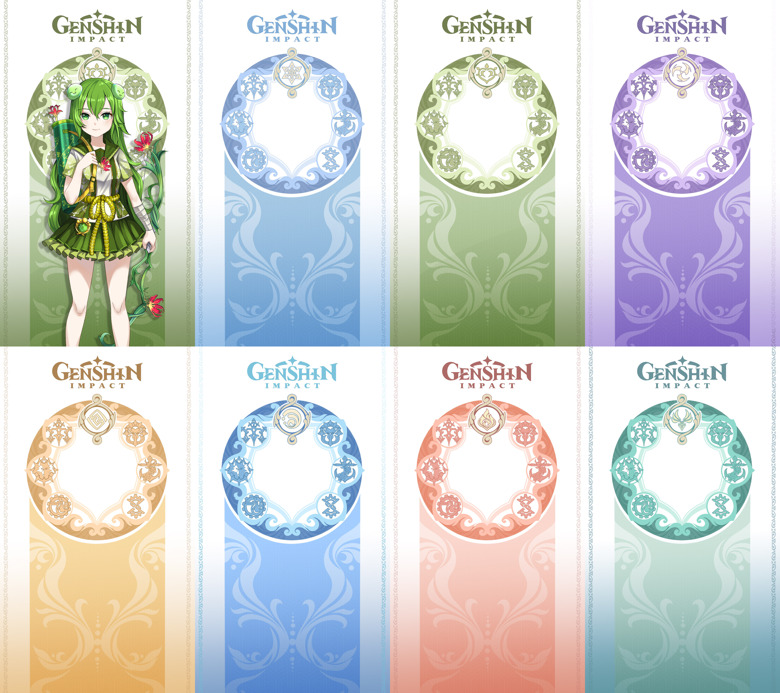 Genshin impact fontaine ousia drip marketing background haru s ko