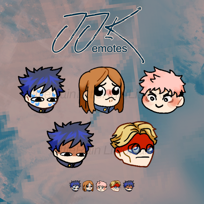 Set of 5 JJK Emotes - LittleRain's Ko-fi Shop - Ko-fi ️ Where creators ...