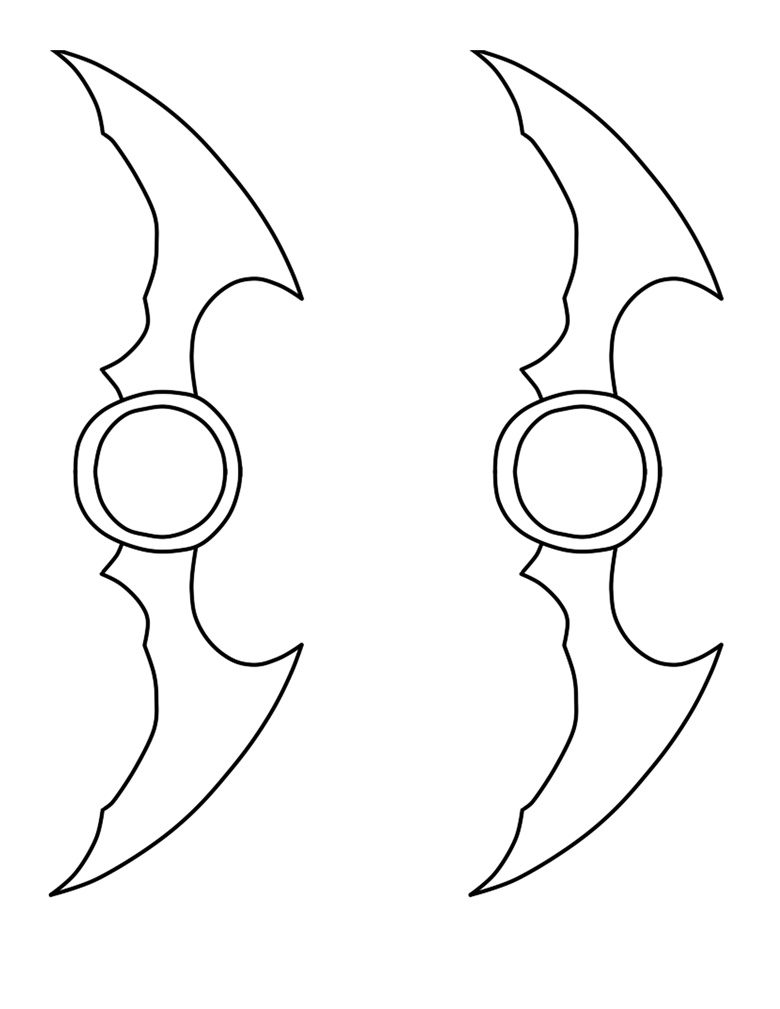 plantilla batarang