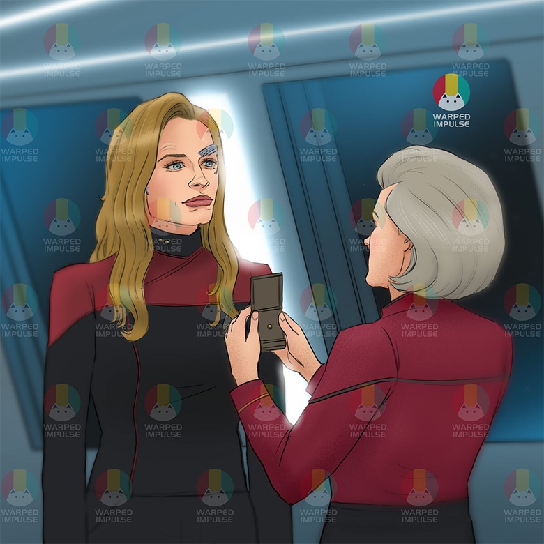 Commander Seven and Janeway Fan Art in digital format - without ...