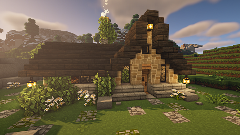 Minecraft Builds  Minecraft, Minecraft mountain house, Minecraft