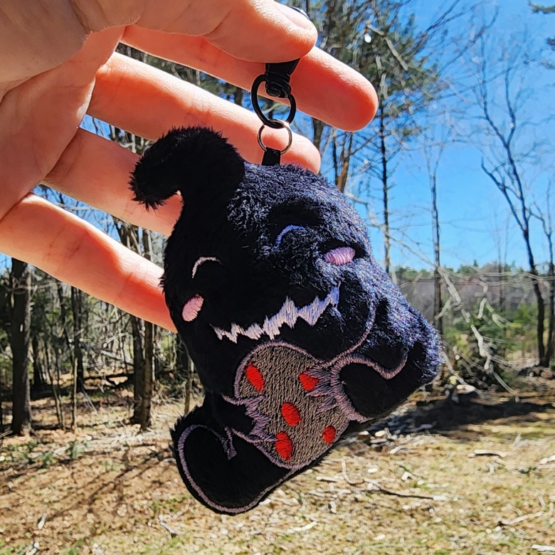 Stardew Valley Krobus with Void egg Embroidered Plush Keychain - Seny ...