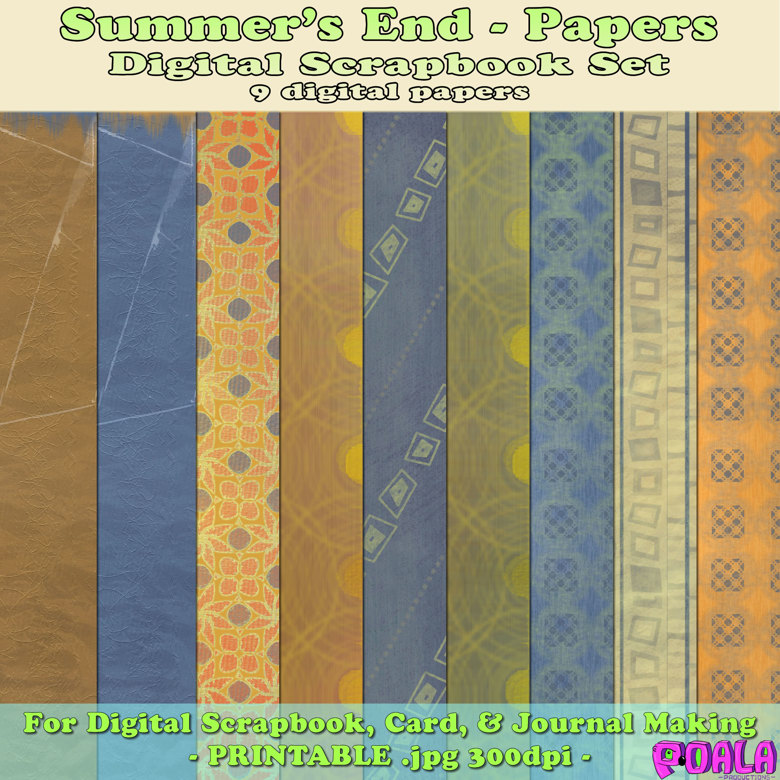 Summer's End Digital Scrapbook Kit - SnoBunni's Ko-fi Shop - Ko-fi ❤️ Where  creators get support from fans through donations, memberships, shop sales  and more! The original 'Buy Me a Coffee' Page.