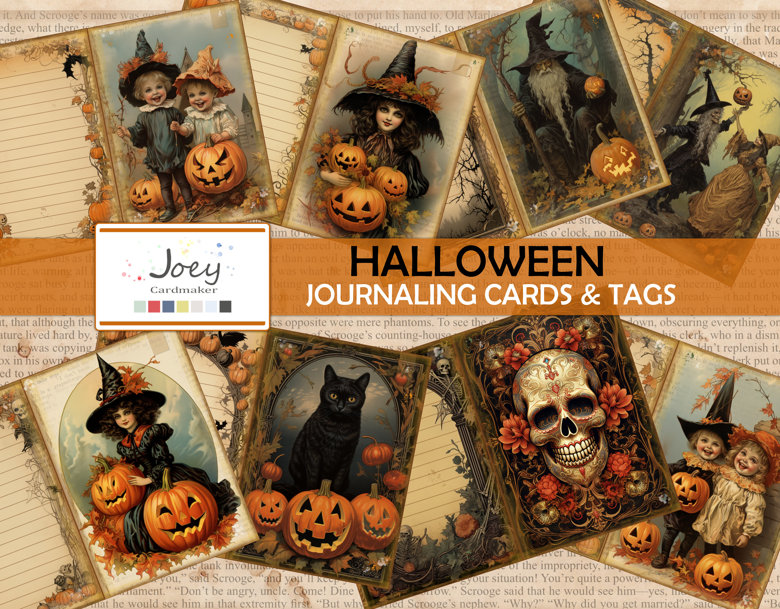 Freebie Friday Spooky Labels  Vintage scrapbook, Scrapbook