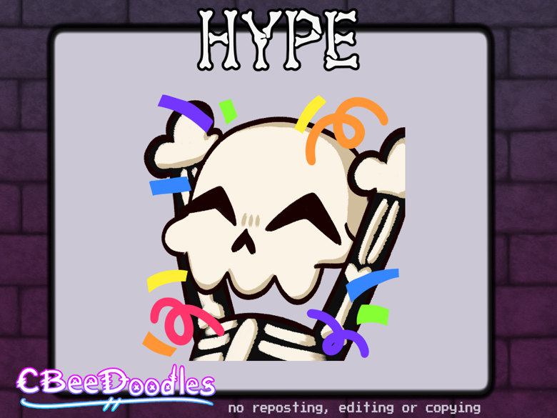 Skeleton Emote Pack - CbeeDoodles's Ko-fi Shop - Ko-fi ️ Where creators ...