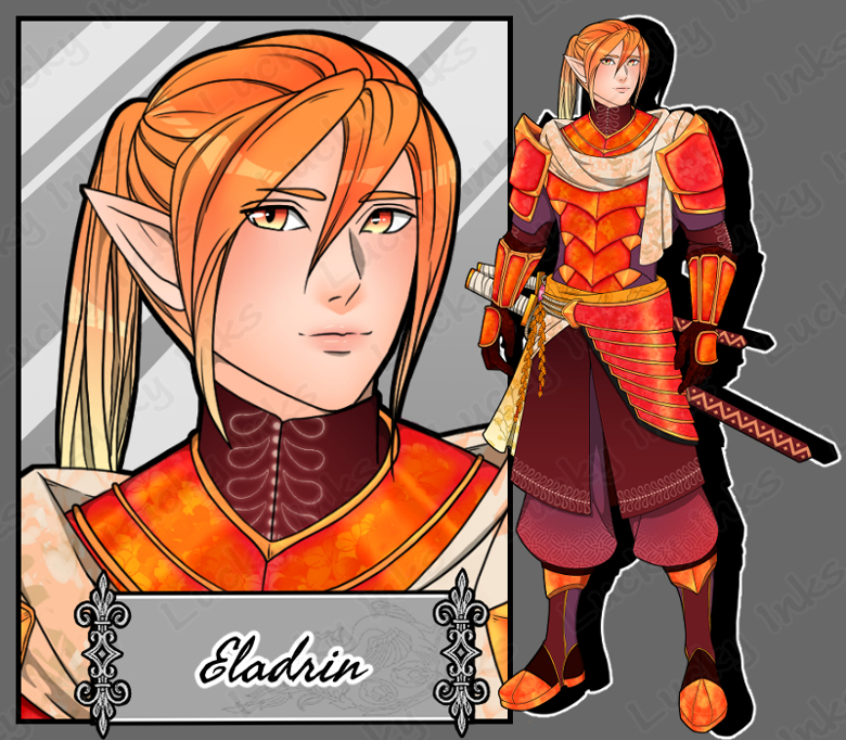 Eladrin - TTRPG Adoptable Character - LuckyInks's Ko-fi Shop - Ko-fi ️ ...