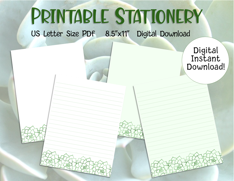 Cute Letter Paper Printable PDF, Printable Letter Stationery