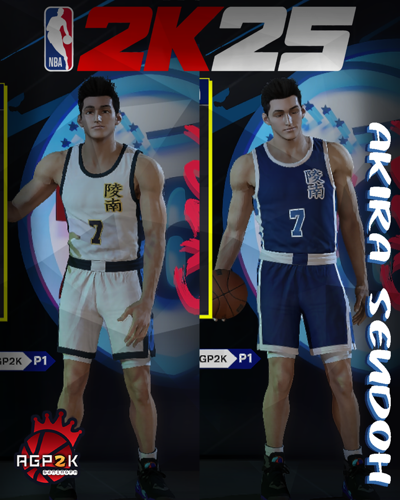 NBA 2K25 Akira Sendoh Cyberface (SlamDunk Anime) - AGP2K