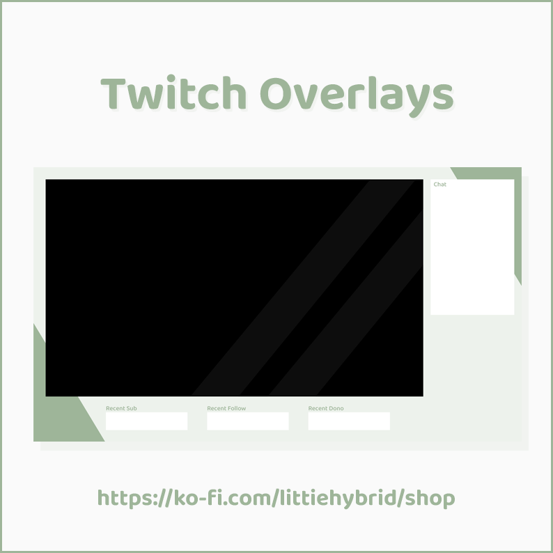 Free customizable Twitch webcam overlay templates