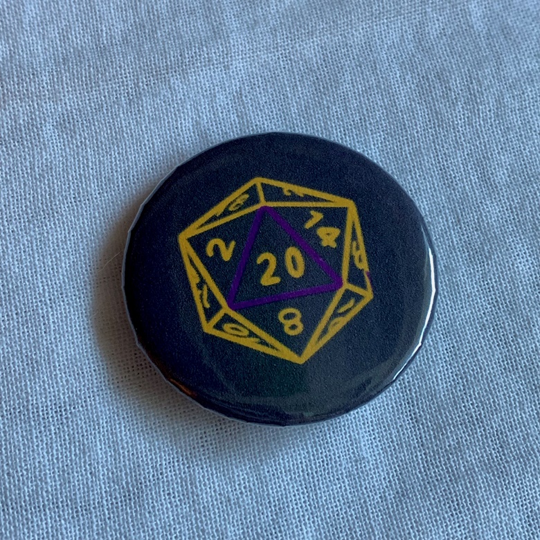 Gender Pride D20 Button Transghostarts Ko Fi Shop Ko Fi ️ Where