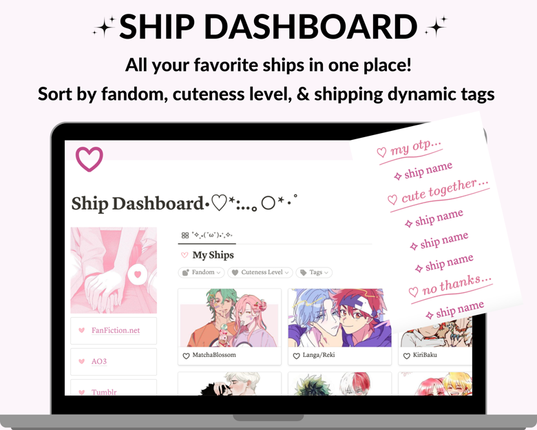 Fanfiction Tracker/AO3 Wrapped Fanfiction Library Kawaii Aesthetic