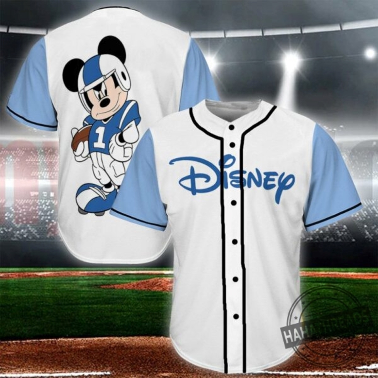 Mickey Mouse Walt Disney World Baseball Jersey Custom Disney Baseball ...