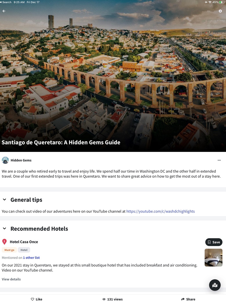 Wanderlog Itinerary For Queretaro Mexico - Dchiddengems's Ko-fi Shop ...