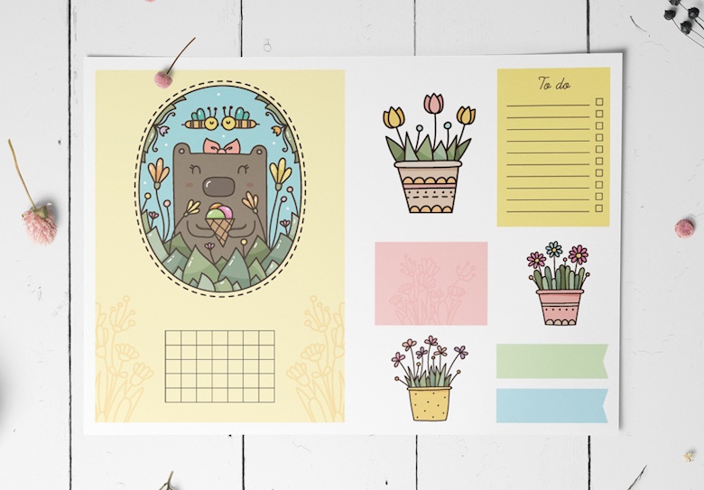 Printable Birthday Planner Sticker Set - Plan2CraftYou's Ko-fi Shop