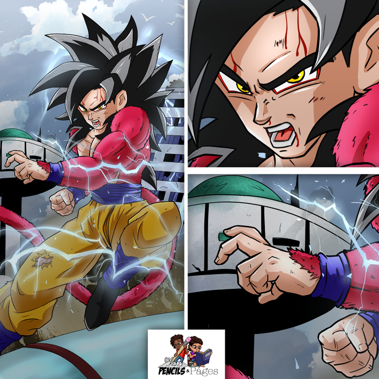 Goku | SSJ4 | Kakarot | Dragon Ball | Art Print - Pencils & Pages's Ko-fi  Shop