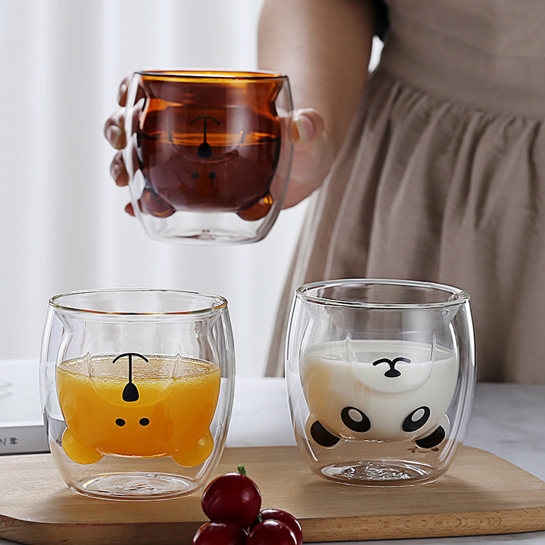 Vaso de jugo de doble capa cute, resistente al calor - Dreamcatcher Pty ...