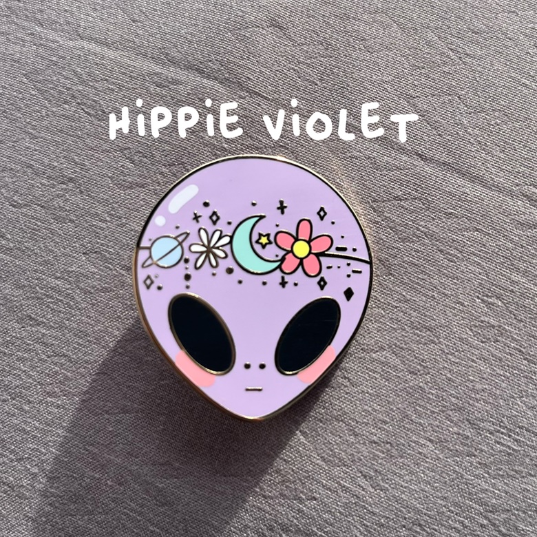 Strawbunny Enamel Pin