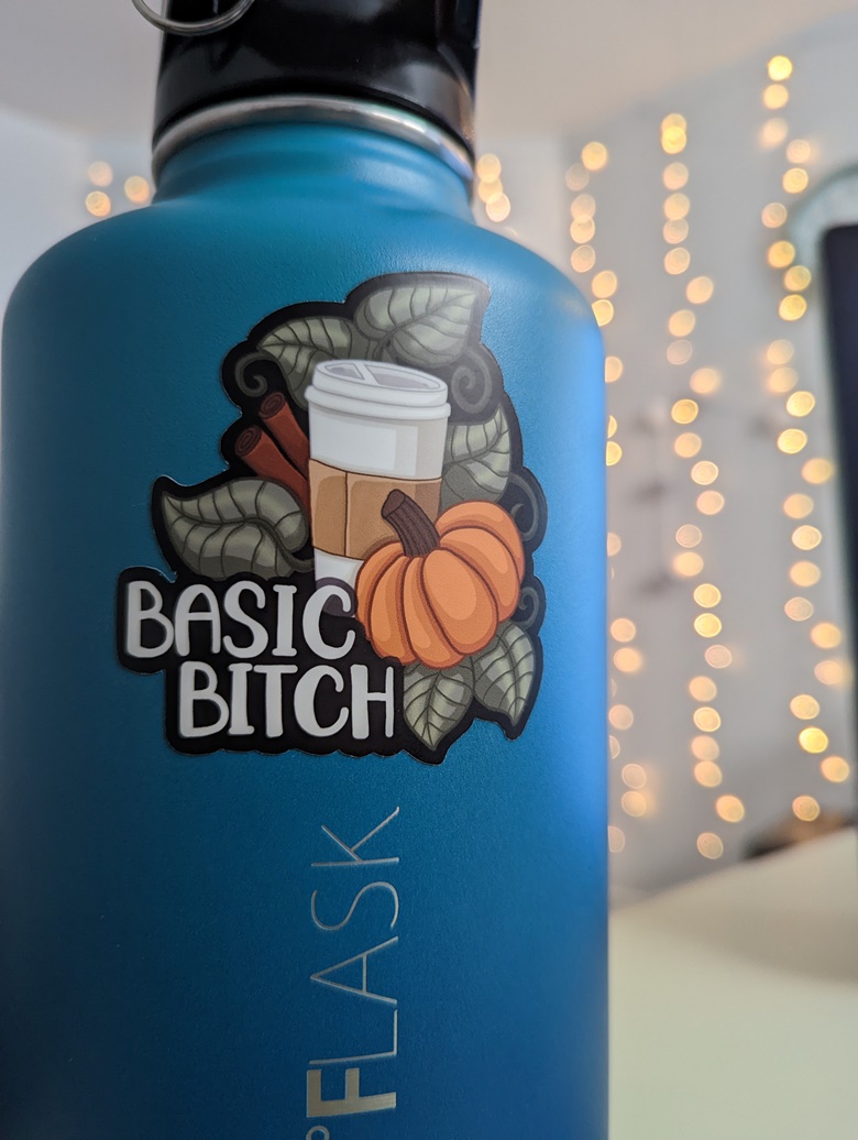 Basic B*tch Pumpkin Spice Sticker - TR1CHcreates's Ko-fi Shop - Ko-fi ️ ...