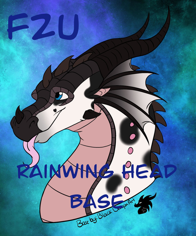 Rainwing Head Base (F2U) - Black Dragon Art's Ko-fi Shop - Ko-fi ️ ...