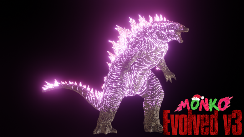 monko's Evolved Godzilla v3 (for Blender 4.0+) - m o n k o's Ko-fi Shop
