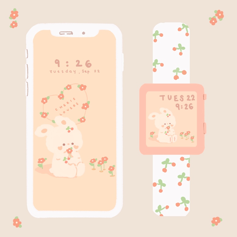 Cherie Lover Iphone/Apple Watch Wallpaper Bundle - illusbyjo's Ko-fi ...