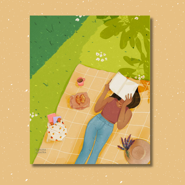 ‘Picnic girl’ print - Natasha Kasatka 's Ko-fi Shop - Ko-fi ️ Where ...