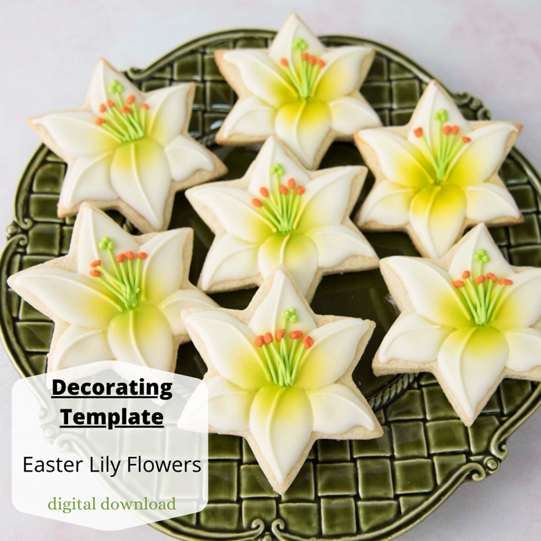 Easter Lily Decorating Template - Haniela's Shop's Ko-fi Shop - Ko-fi ️