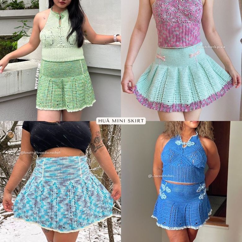 HUĀ skirt | PDF Crochet Pattern - Janice // @__seratt's Ko